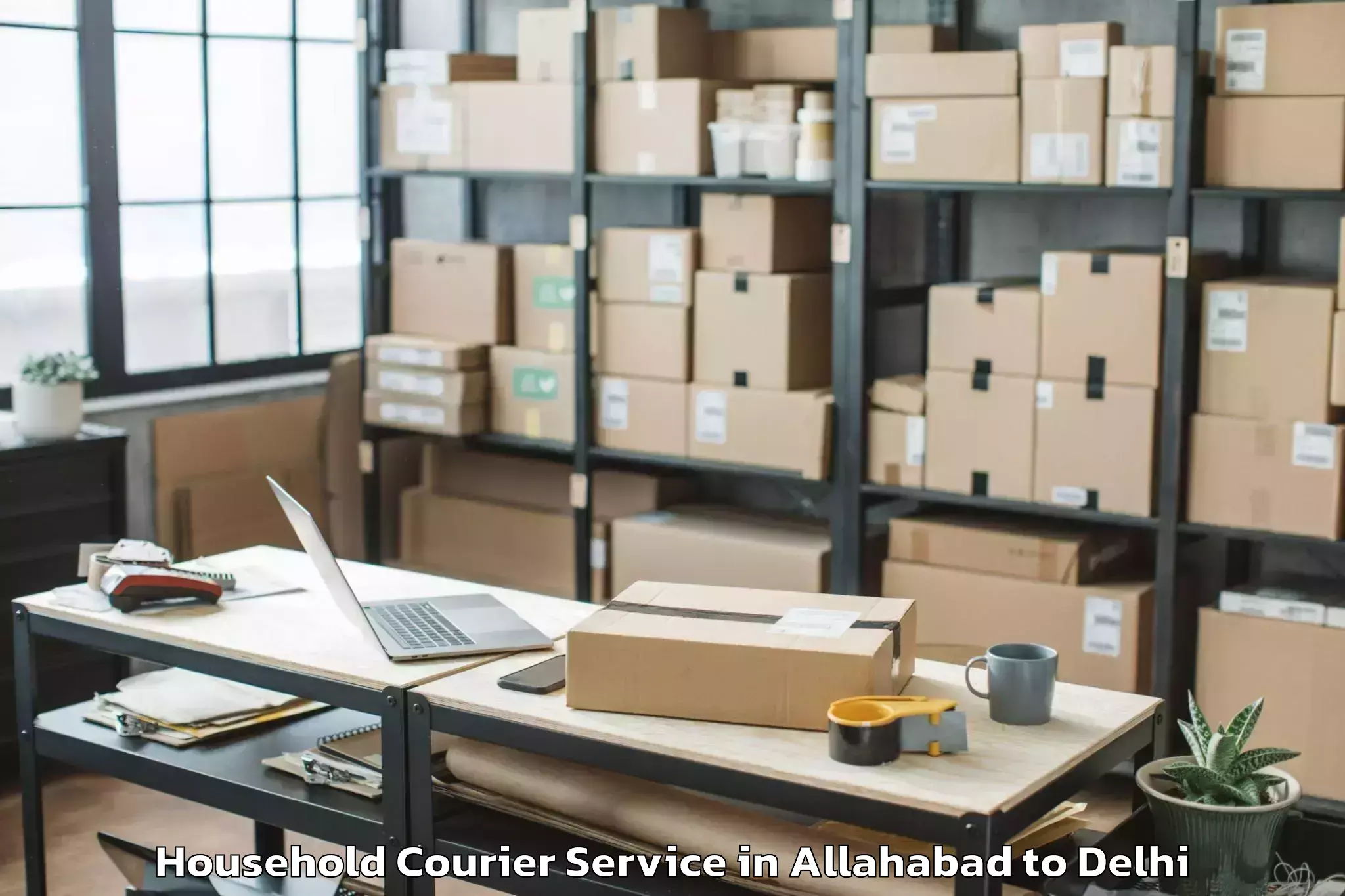 Comprehensive Allahabad to V3s East Centre Mall Household Courier